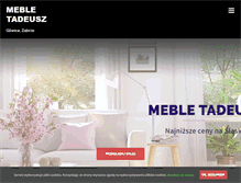 Tablet Screenshot of mebletadeusz.pl